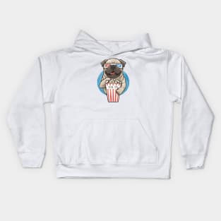 Its Pug Movie time Kids Hoodie